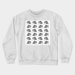 axolotl ajolote in ecopop wallpaper Crewneck Sweatshirt